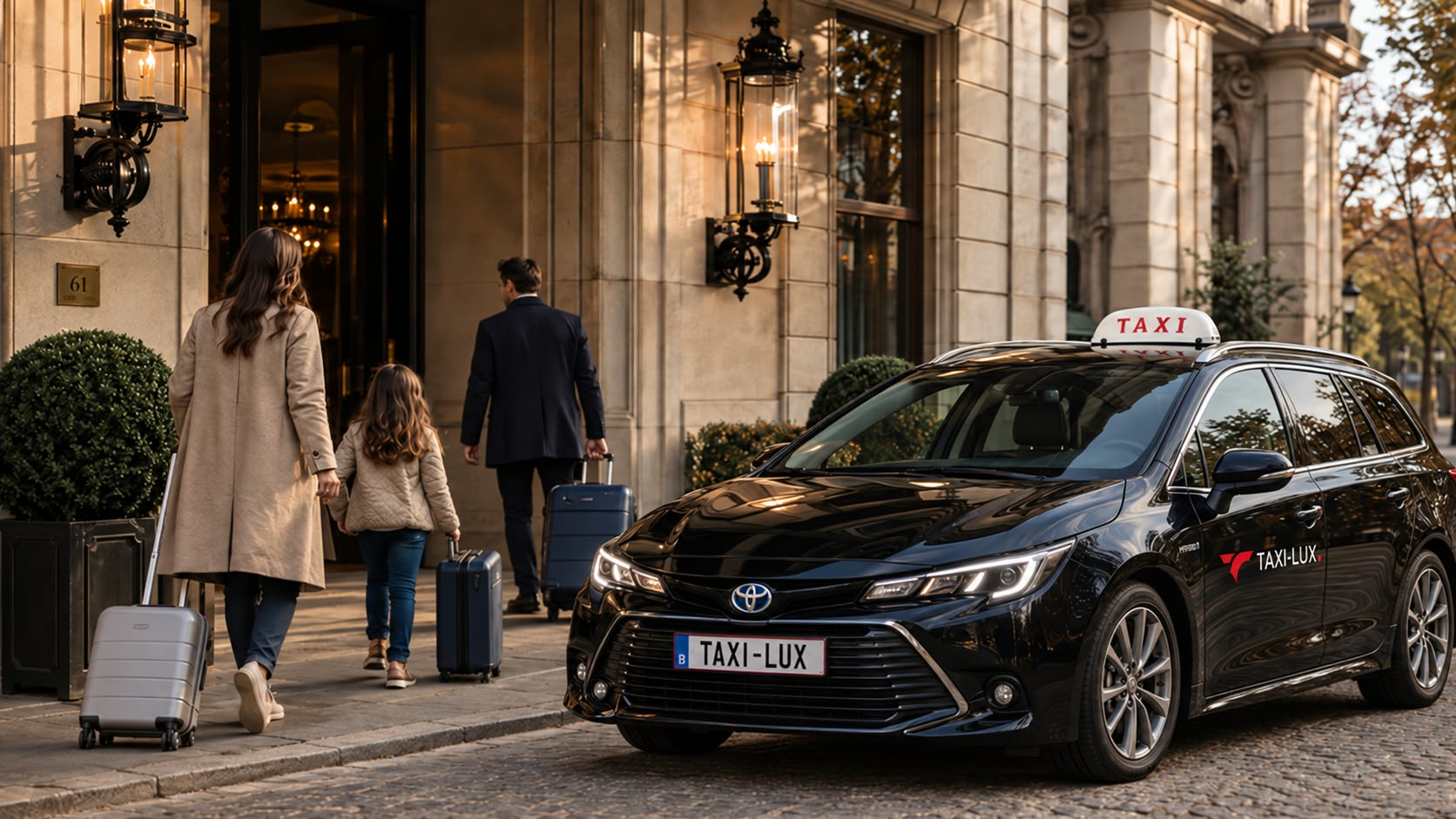 Véhicule TAXI-LUX pour les trajets privés à Bruxelles