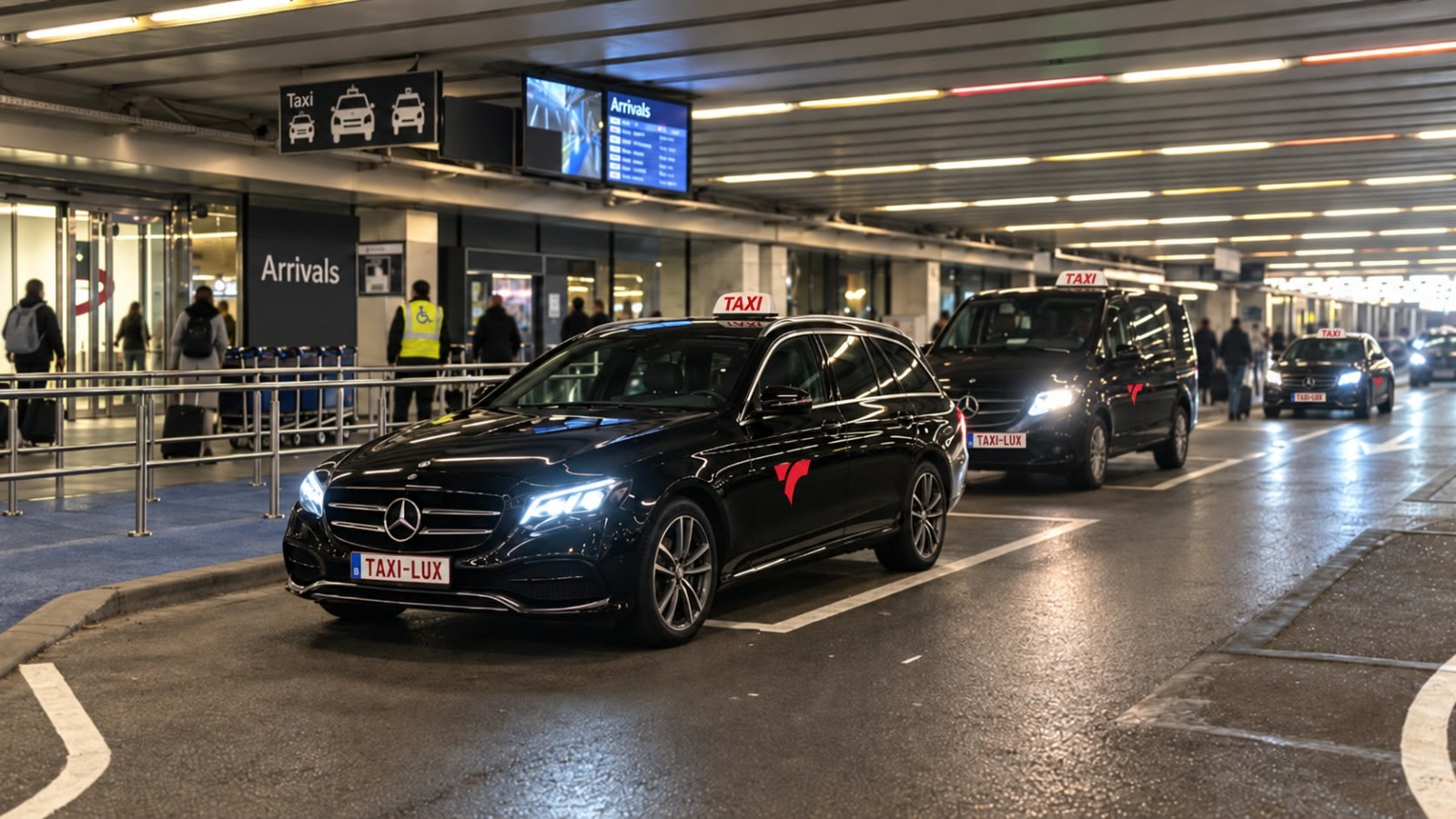 Prise en charge TAXI-LUX à proximité des arrivées